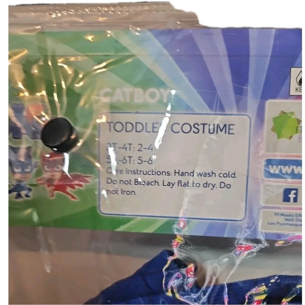 PJ Masks Catboy Toddler Spirit Halloween Costume Disguise‎ (2T-4T) - Picture 4 of 5